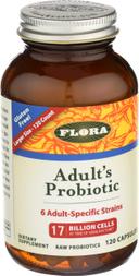 Flora Adults Probiotic Capsules, 120 count
