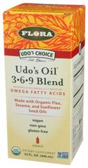 Flora Udos Oil Omega Fatty Acid Organic 369 Blend Dietary Supplement Oil, 32 Fluid Ounce