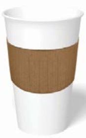 Graphic Packaging Plain Kraft Buddy Hot Cup Sleeve, 100 Count -- 12 Per Case