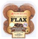 Flax4Life Chocolate Chip Muffin, 14 Ounce - 4 per pack -- 6 packs per case.
