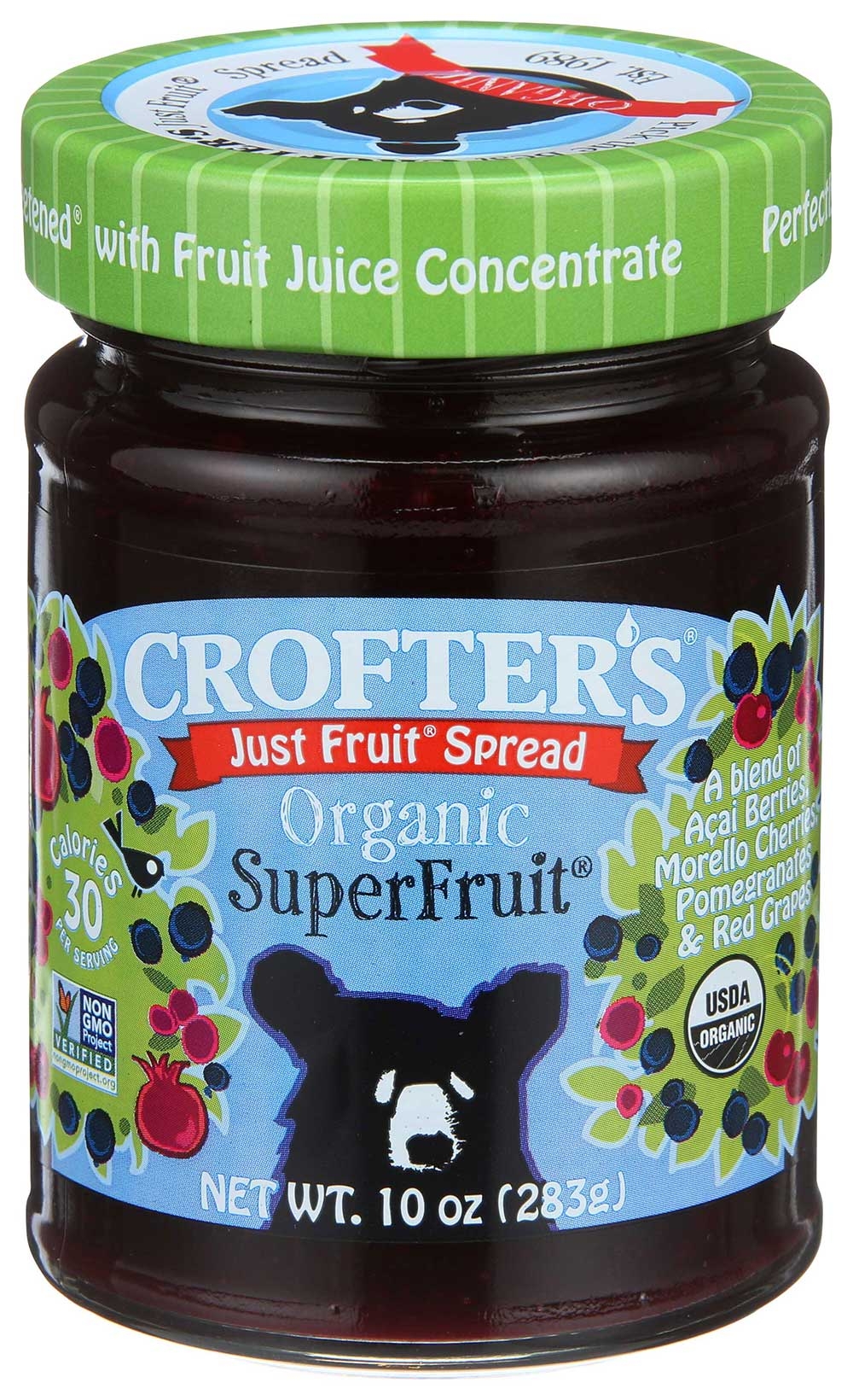 Crofters Organic Super Fruit Spread, 10 Ounce -- 6 per case.