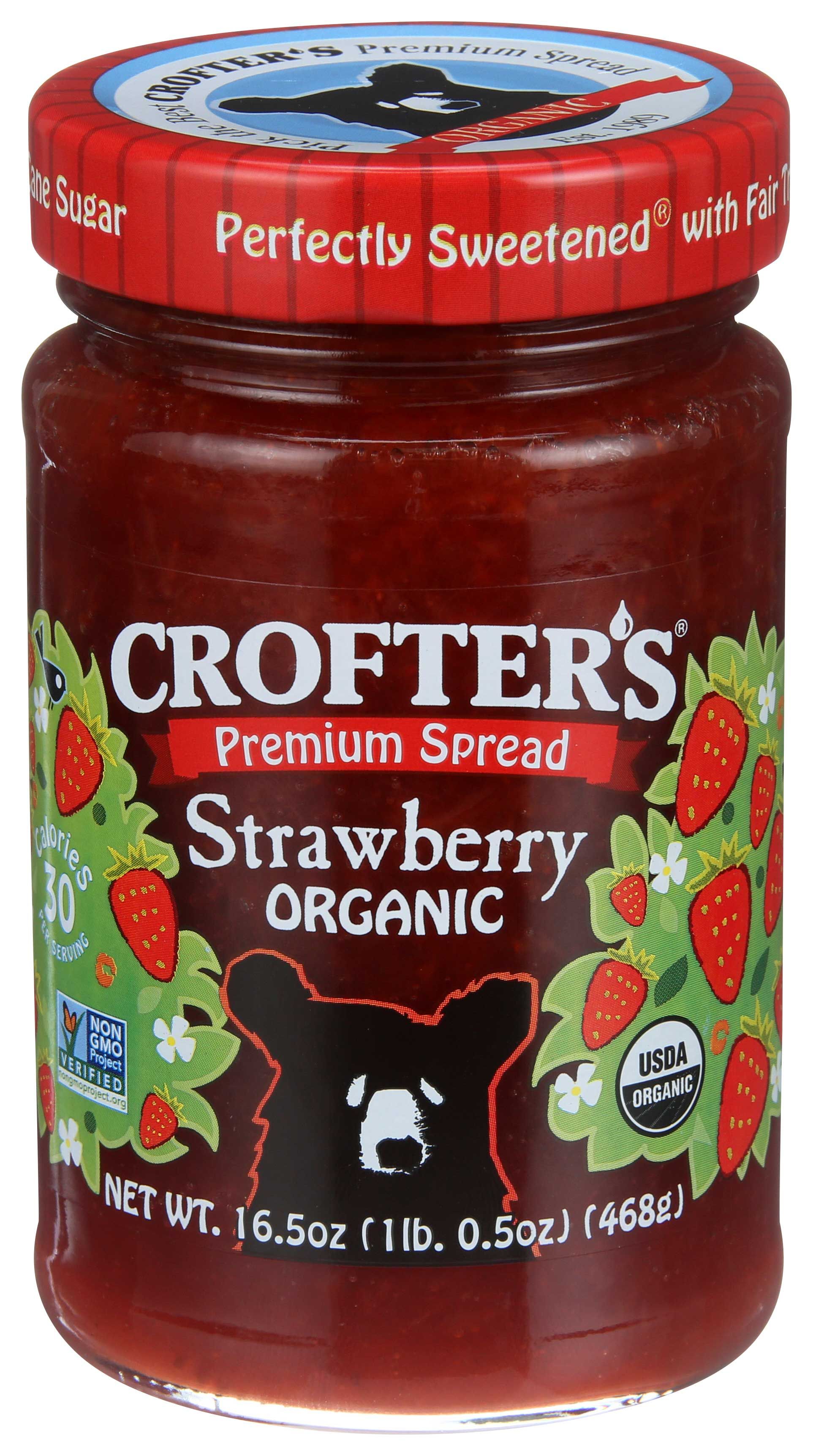 Crofter's Organic Strawberry Conserve, 16.5 Ounce -- 6 Per Case