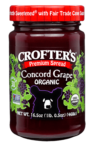 Crofter's Organic Premium Concord Grape Spread, 16.5 Ounce -- 6 Per Case