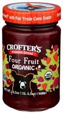 Crofters Organic Four Fruit Premium Spread, 16.5 Ounce -- 6 per case
