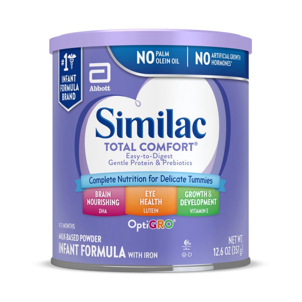 Similac Total Comfort Infant Formula Powder, 12.6 Ounce Can -- 6 per case.