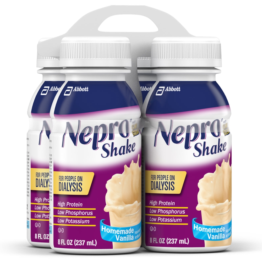 Nepro Vanilla Nutrition Shake, 8 Fluid Ounce Bottle -- 16 per case.