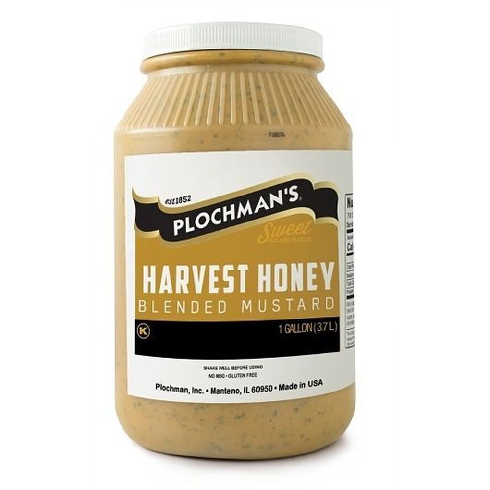 Plochmans Harvest Honey Blended Mustard, 1 Gallon -- 2 per case