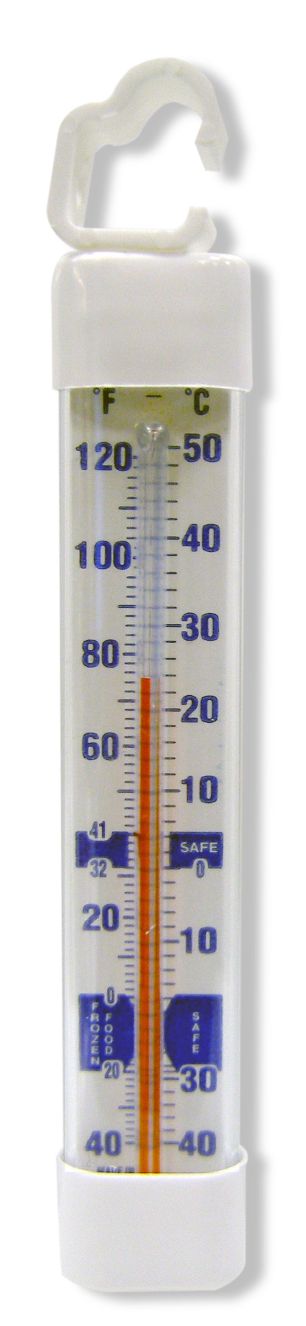 Thermometer, Refrigerator/Freezer, 40 To 120F.