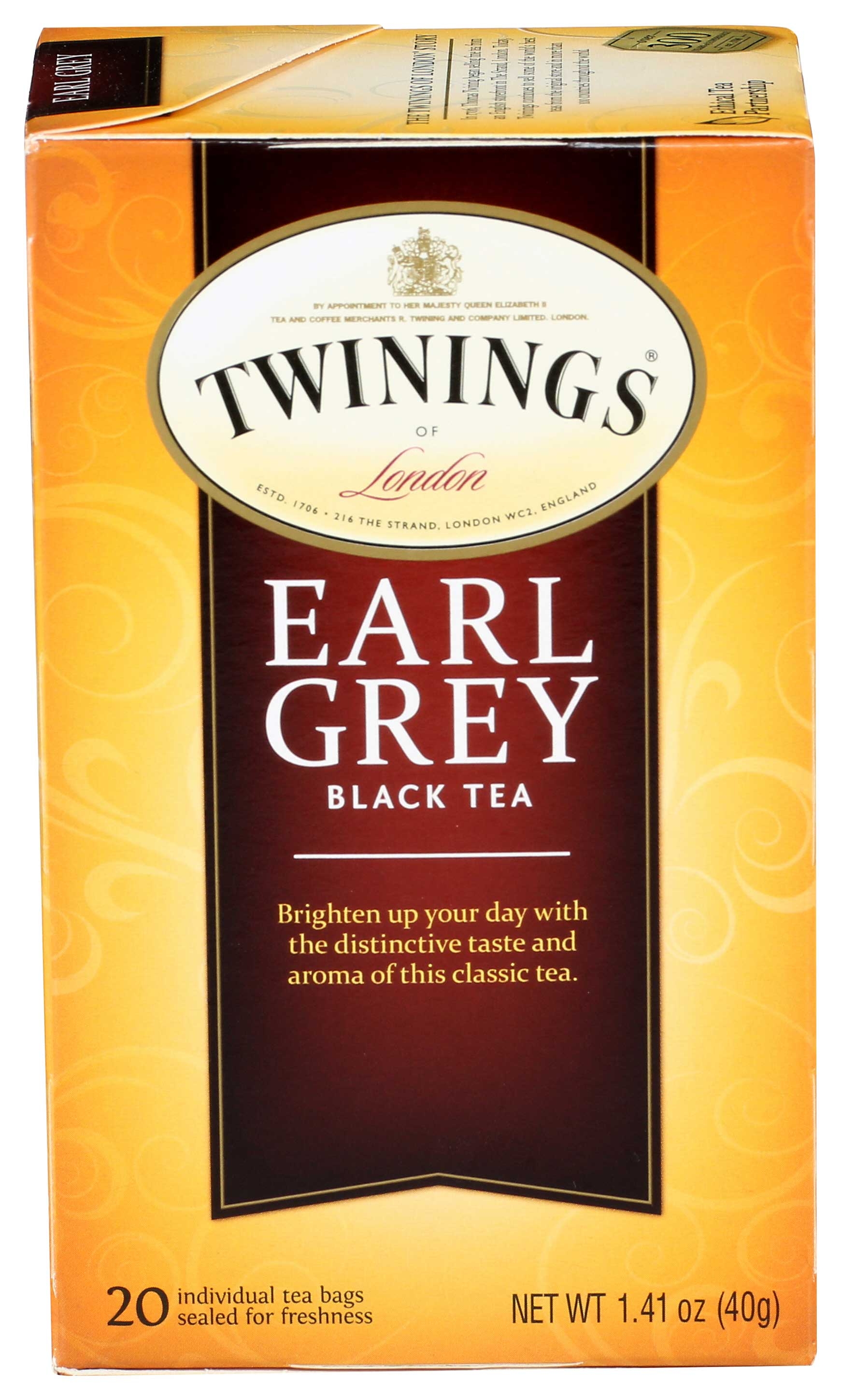 Twinings Earl Grey Tea, 20 Per Pack -- 6 Packs Per Case.