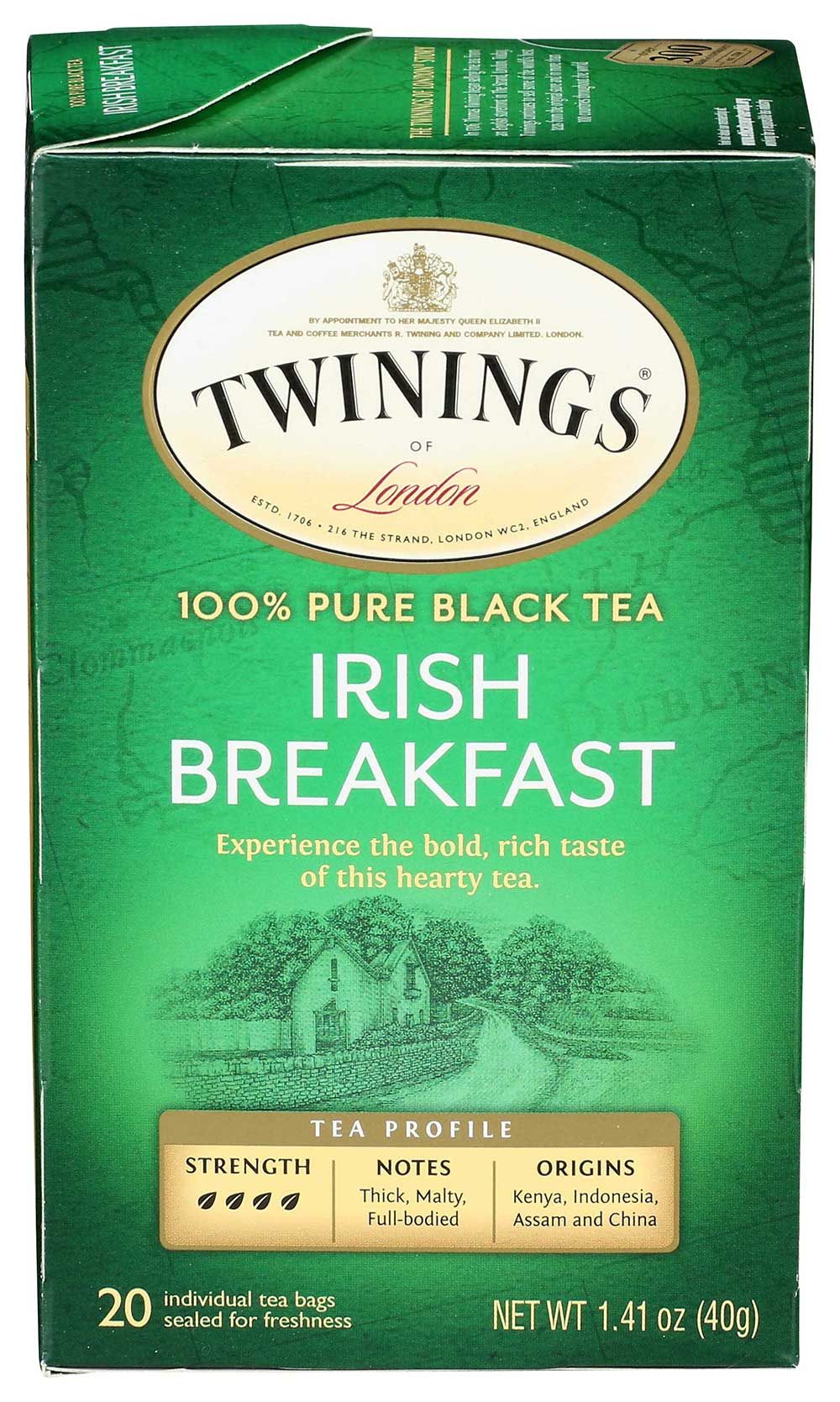 Twinings Irish Breakfast Tea, 20 Count -- 6 Per Case