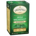 Twinings Irish Breakfast Decaffeinated Tea, 20 Bags per Pack -- 6 per case