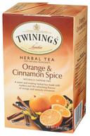 Twinings Orange and Cinnamon Spice Herbal Tea, 20 tea bags per pack -- 6 per case