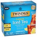 Twinings Lemon Black Iced Tea, 72 tea bags -- 6 per case