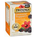 Twinings Superblends Immune Plus Zinc Herbal Tea, 16 tea bags -- 6 per case