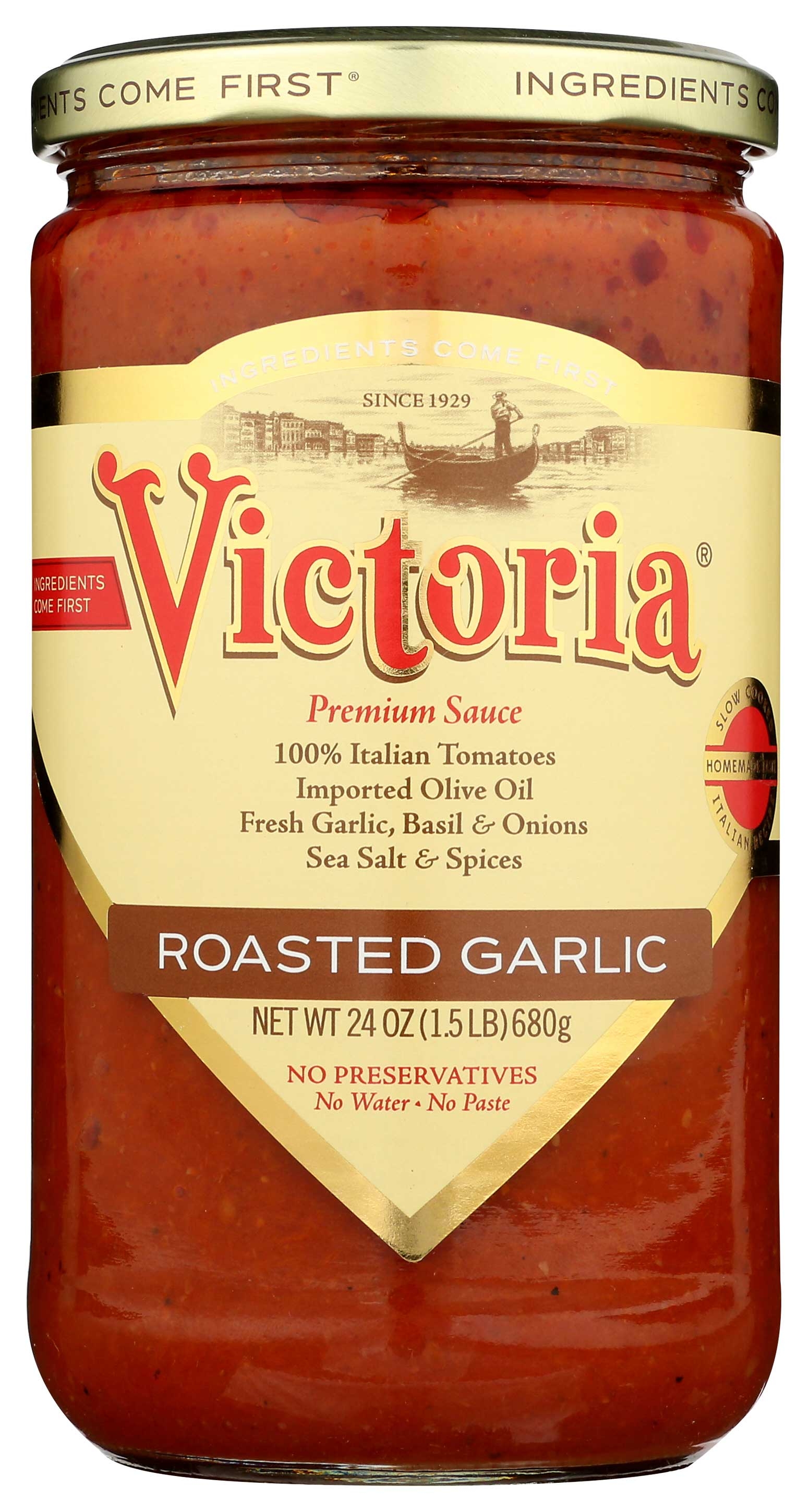Victoria Roasted Garlic Sauce, 24 Ounce -- 6 per case