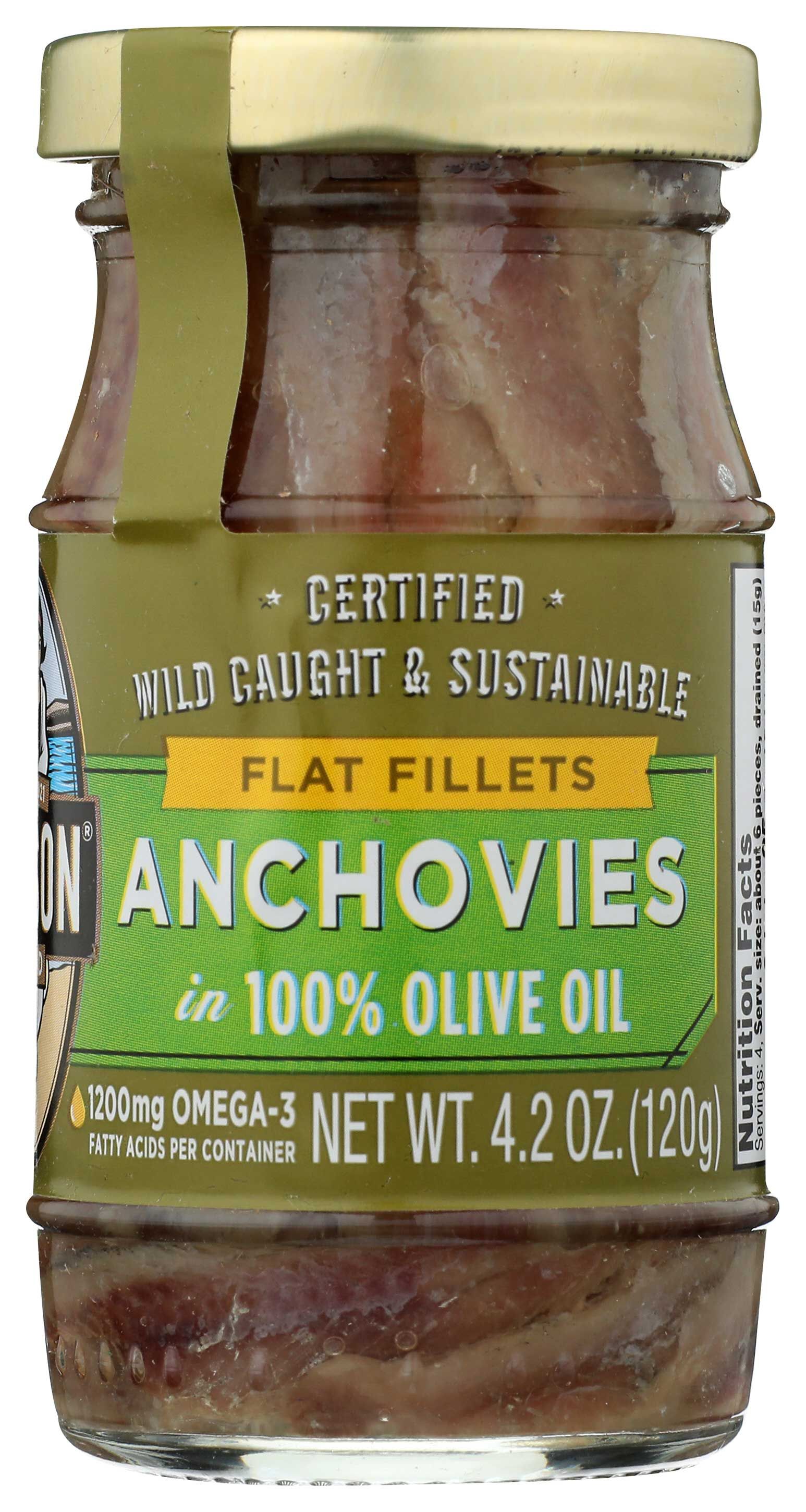 Season Anchovies, 4.2 Ounce Glass Jar -- 12 Per Case