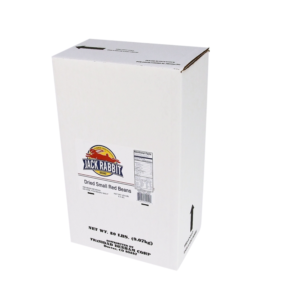 Jack Rabbit Small Red Beans - 20 lb. package, 1 package per case