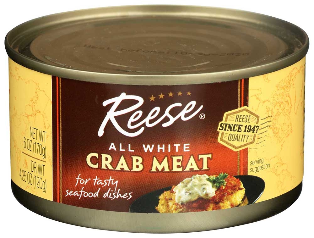 Reese All White Crabmeat, 6 Ounce -- 12 per case.