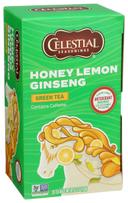 Celestial Seasonings Honey Lemon Ginseng Green Tea - 20 bags per pack -- 6 packs per case.