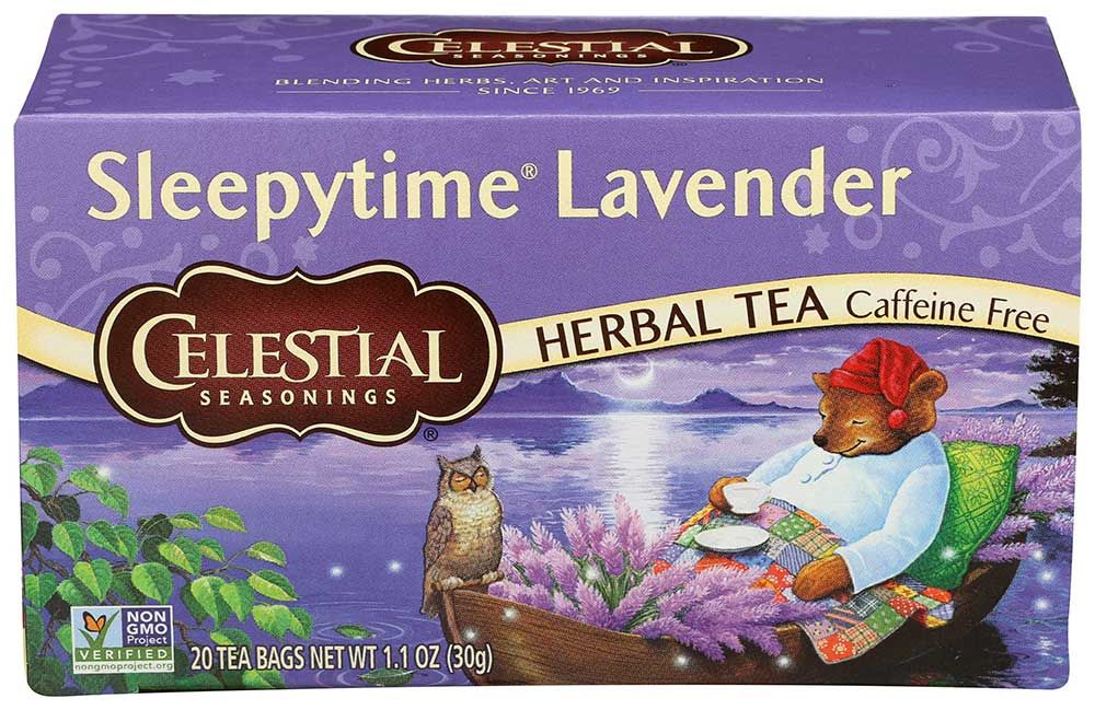 Celestial Seasonings Sleepytime Lavender Caffeine Free Herbal Tea, 20 Tea Bags Count -- 6 Per Case
