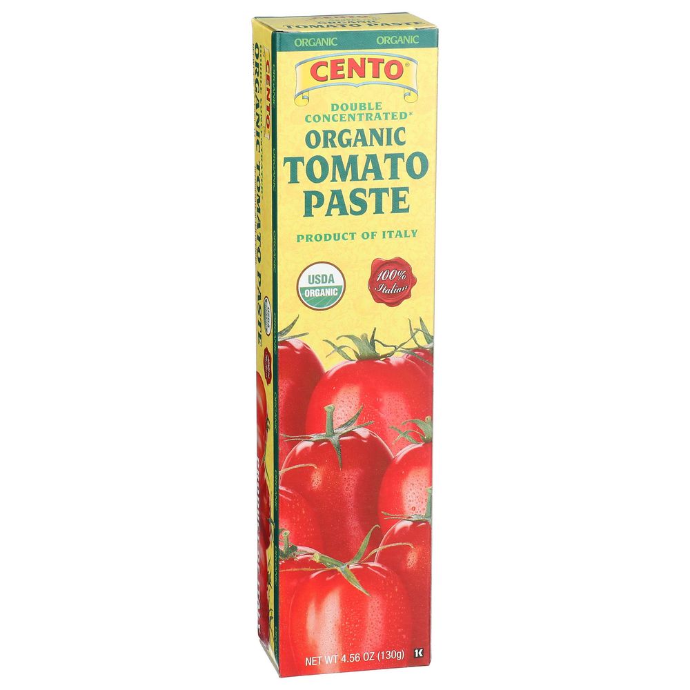 Cento Organic Double Concentrated Tomato Paste, 4.56 Ounce Tube -- 12 per case