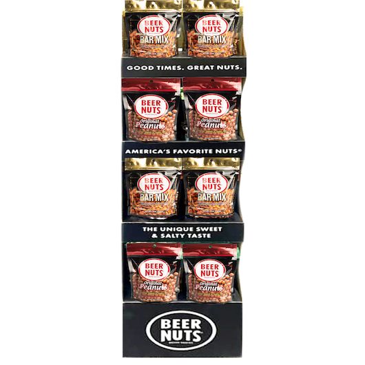 Beer Nuts 8 Ounce Original Peanut/Original Bar Mix - Shipper, 32 count