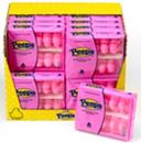 Peeps Pink Marshmallow Chicks - 10 count per pack -- 24 packs per case