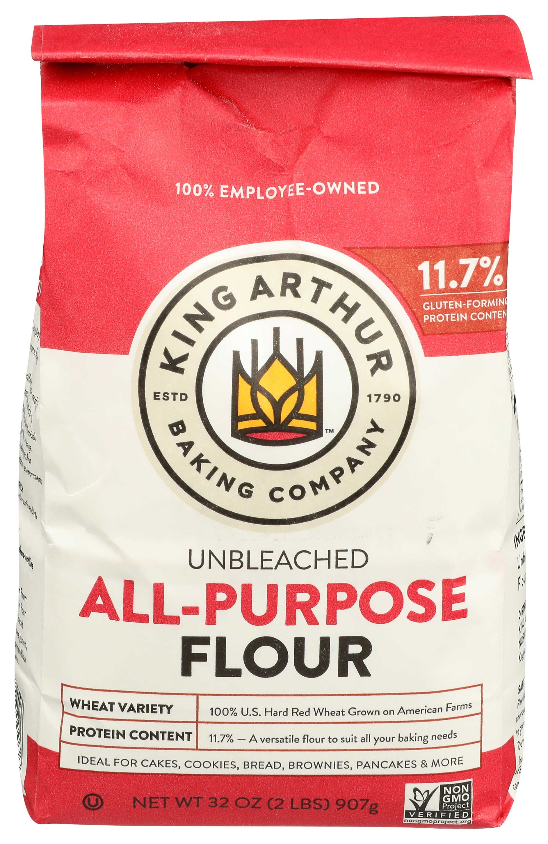 King Arthur Unbleached All Purpose Flour, 2 Pound -- 12 per case.