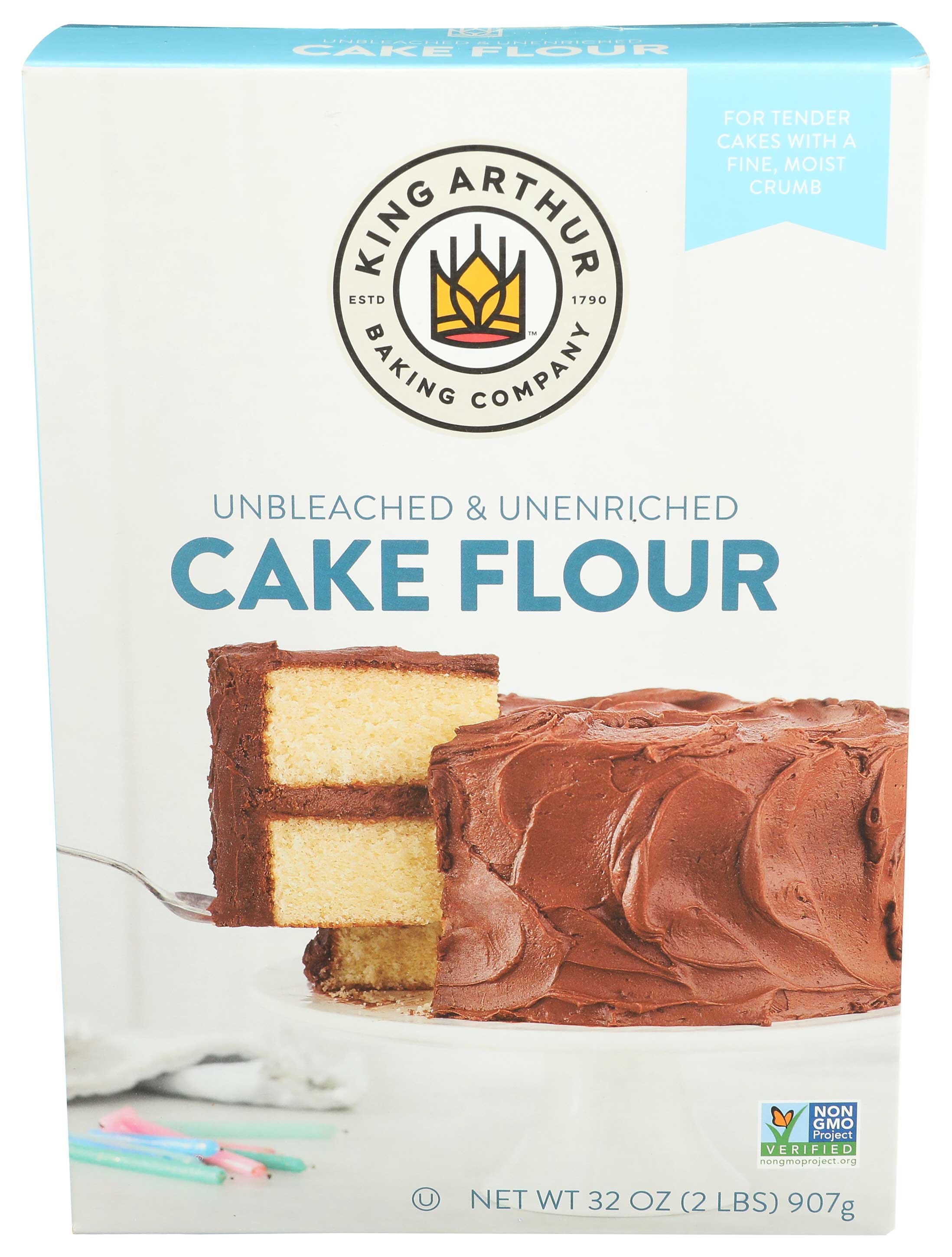 King Arthur Unbleached Cake Flour, 2 Pound -- 6 per case.