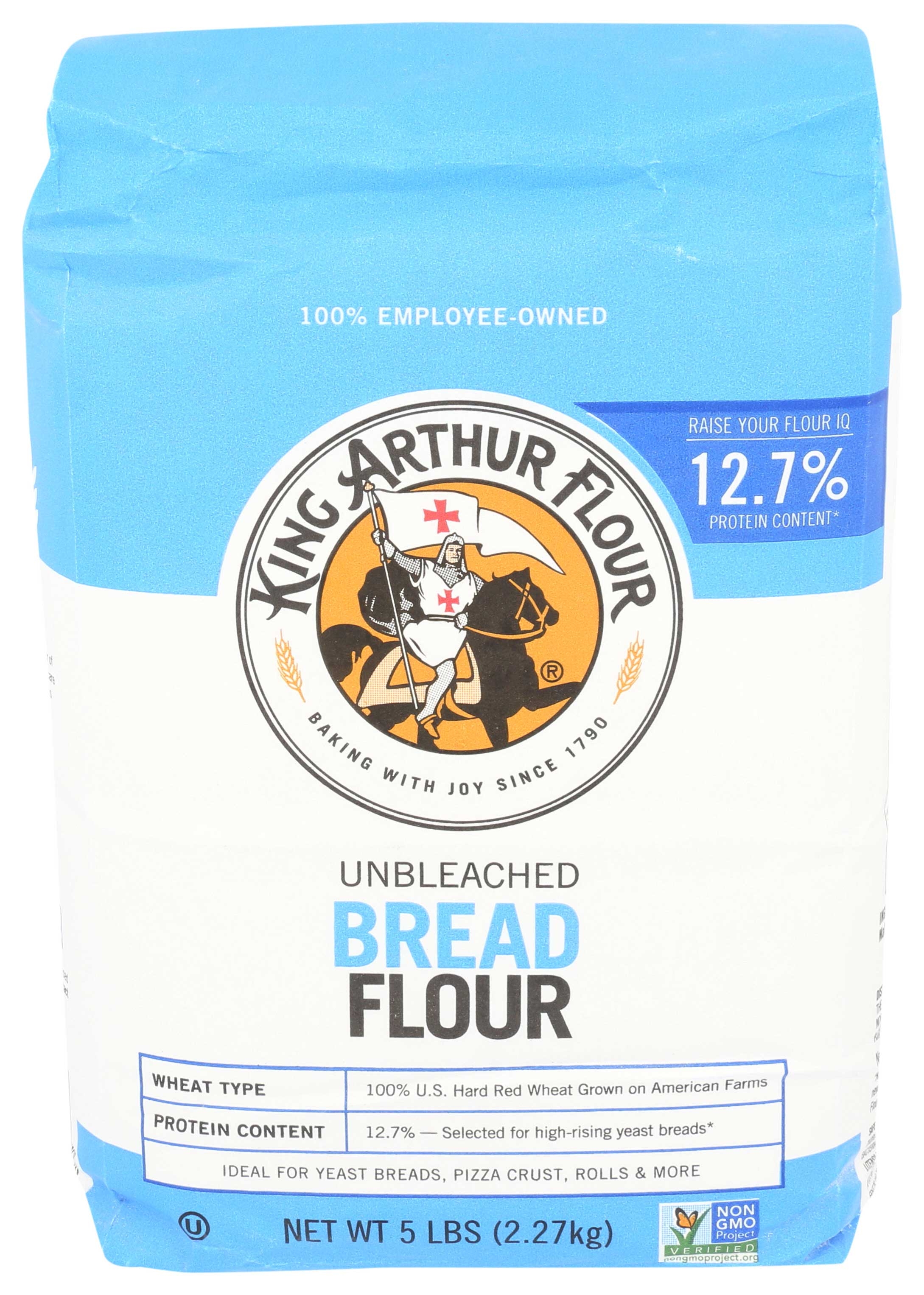 King Arthur Unbleached All Purpose Flour, 5 Pound -- 8 per case.