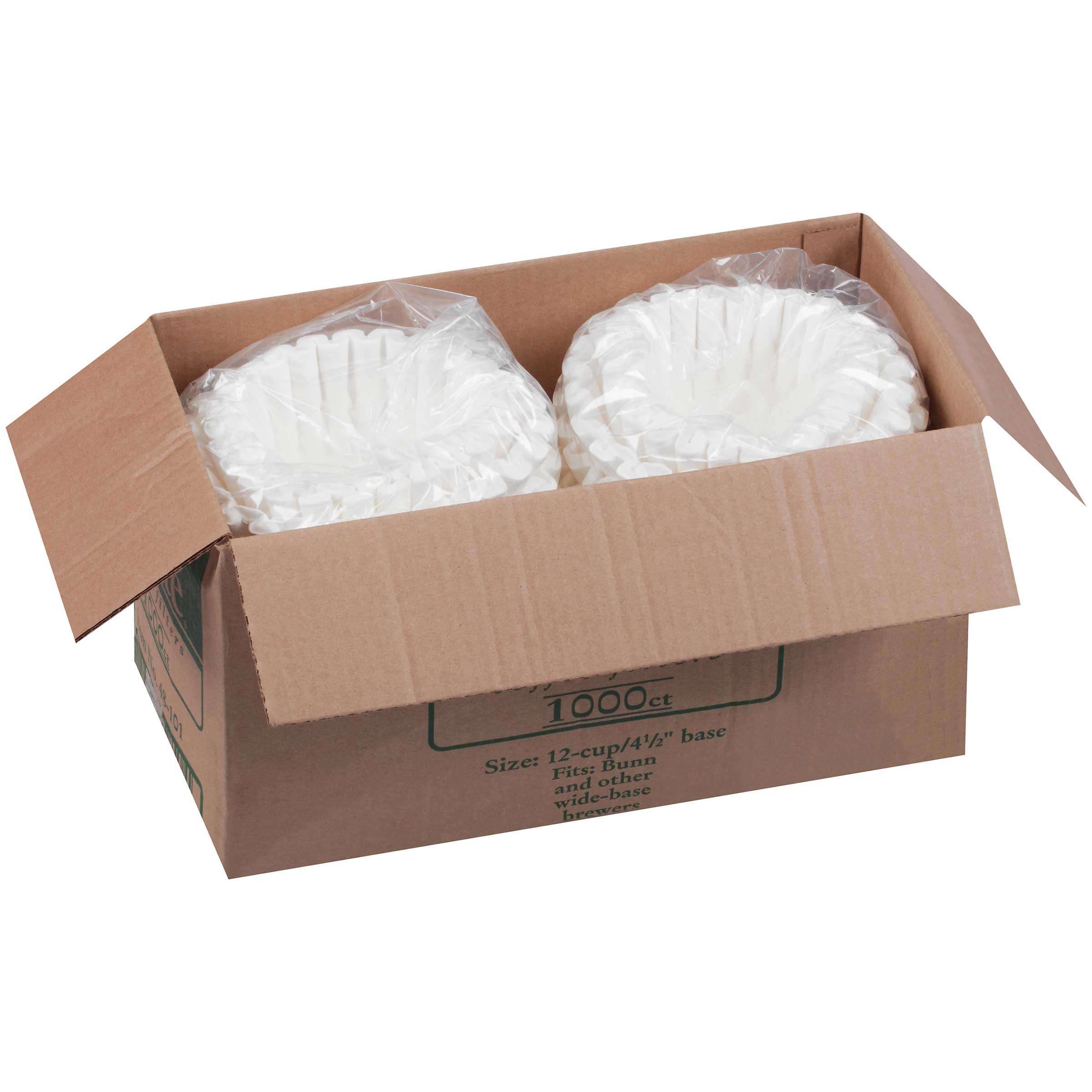 Brew Rite Coffee Filters, 12 Cup -- 1000 Per Case