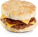 Advance Pierre Pierre Double Sausage Biscuit with Cheese, 7.1 Ounce -- 12 per case.