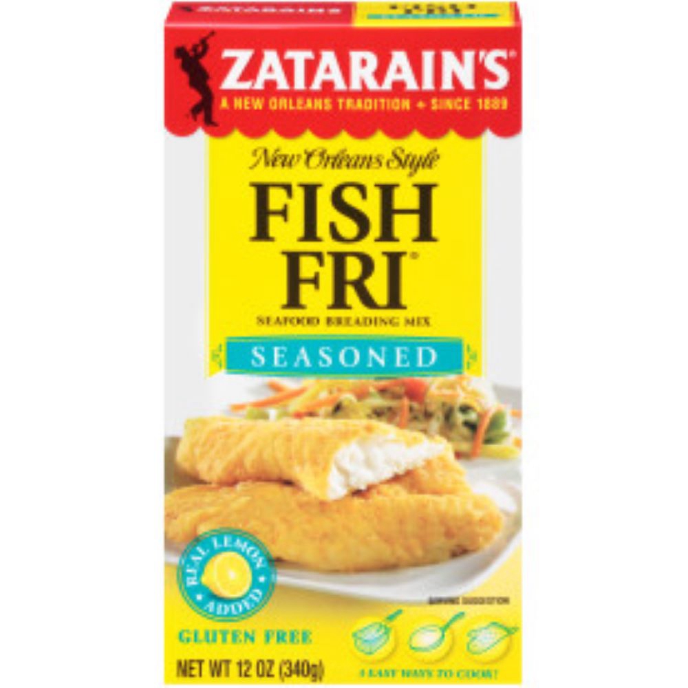 Zatarains Fish Fri Seasoned Seafood Breading Mix, 12 Ounce -- 8 per case