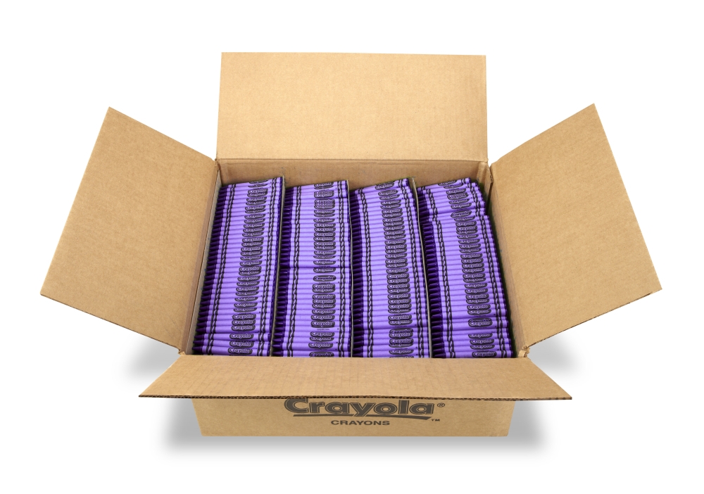 Crayola One Color Violet Purple Bulk Crayon -- 3000 per case.