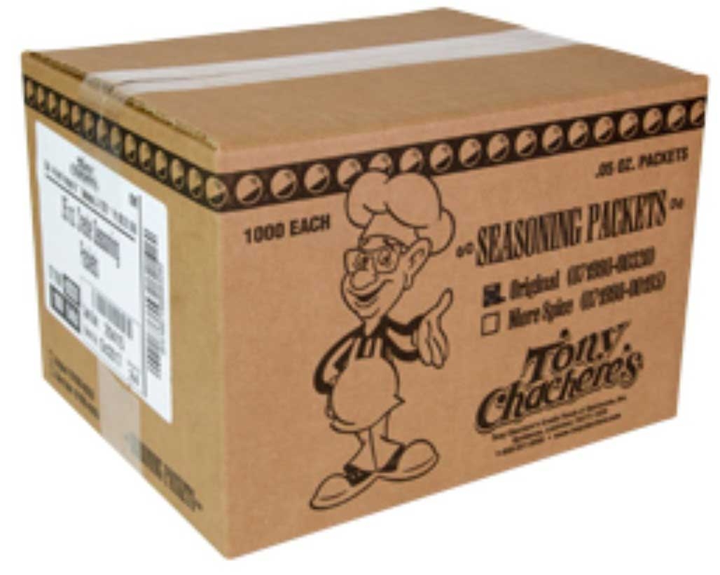 Tony Chacheres Bold Creole Seasoning, 0.05 Ounce -- 1000 per case