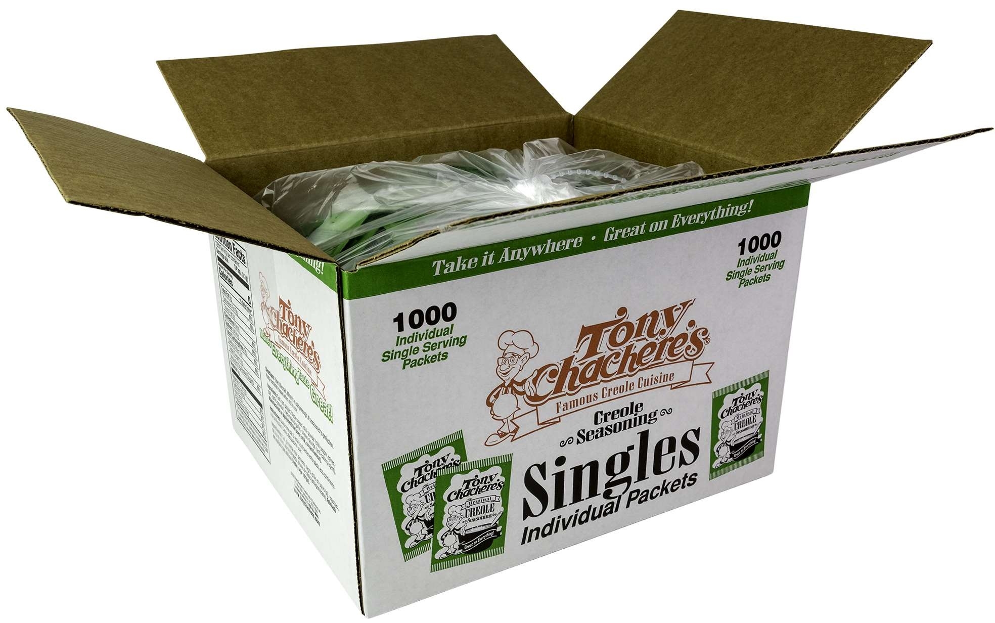 Tony Chacheres 0.05 Ounce Creole Seasoning Packet, 3.13 Pound