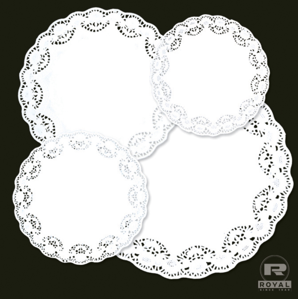 Royal Lace Doilie, 5 Inch -- 10000 Per Case