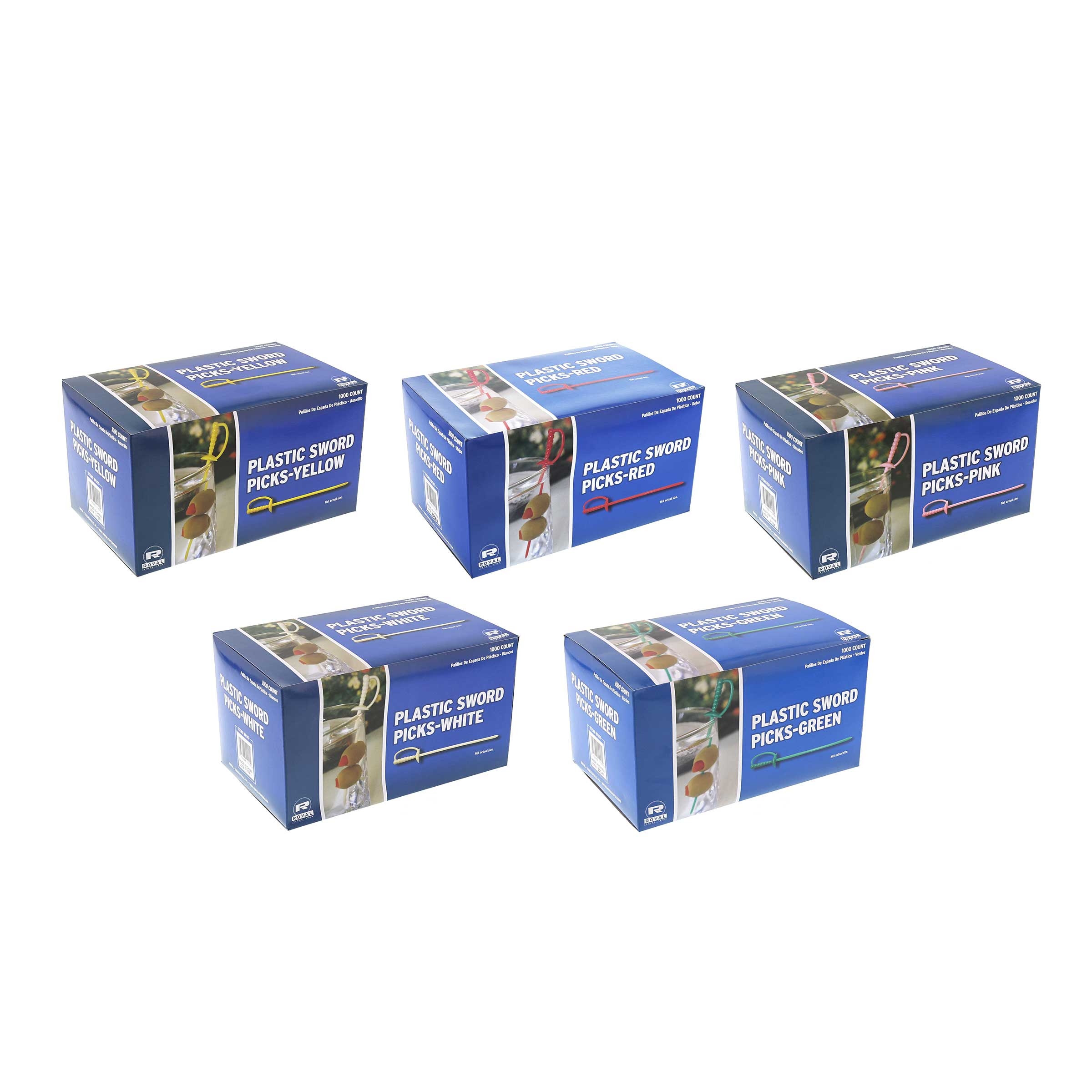 Royal Assorted Plastic Sword Picks -- 10000 per case