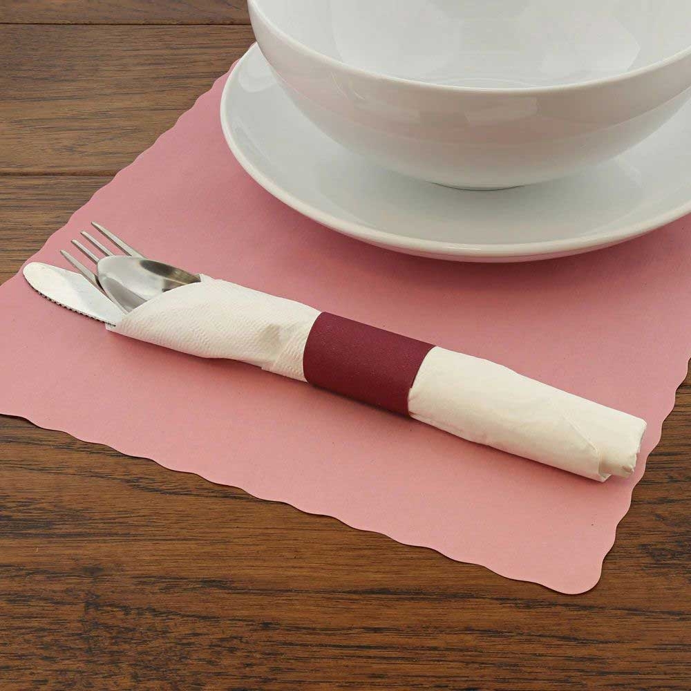 Royal Burgundy Napkin Band, 2500 Count -- 8 Per Case