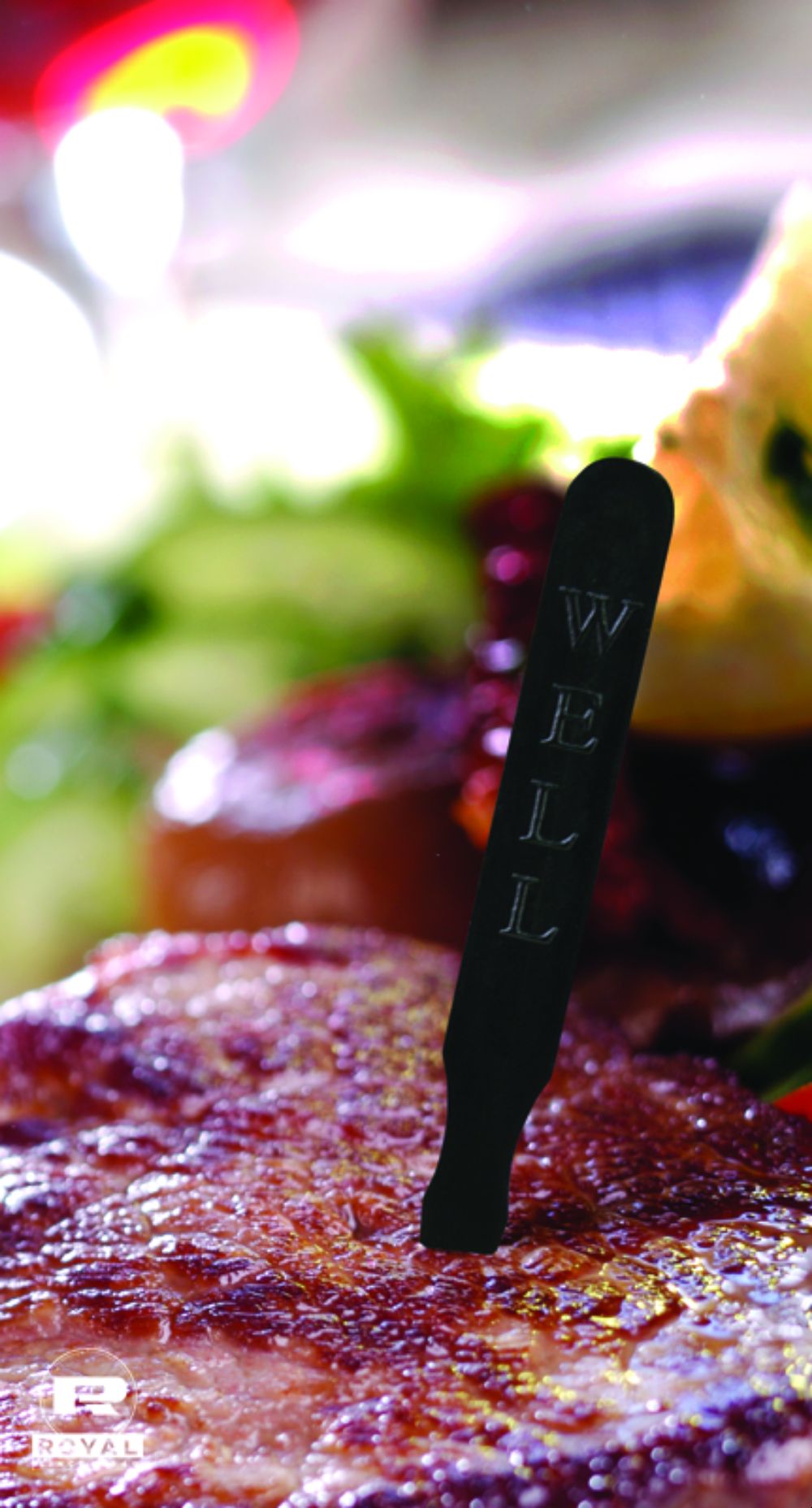 Royal Plastic Black Well Steak Marker -- 5000 Per Case
