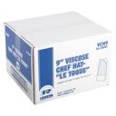 Royal Le Toque Viscose Pleated Chef Hat, 9 inch -- 50 per case.