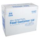 Royal Polypropylene Clear Vented Food Container Lid, 16 Ounce -- 500 per case.