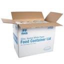 Royal White Vented Paper Food Container Lid, 32 Ounce -- 500 per case.