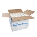 Royal 12 Ounce Capacity White Paper Food Container, 25 count -- 20 per case