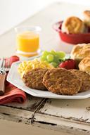 Odoms Tennessee Pride All Natural Fully Cooked Trimmed Formed Sausage Patty, 12 Pound.