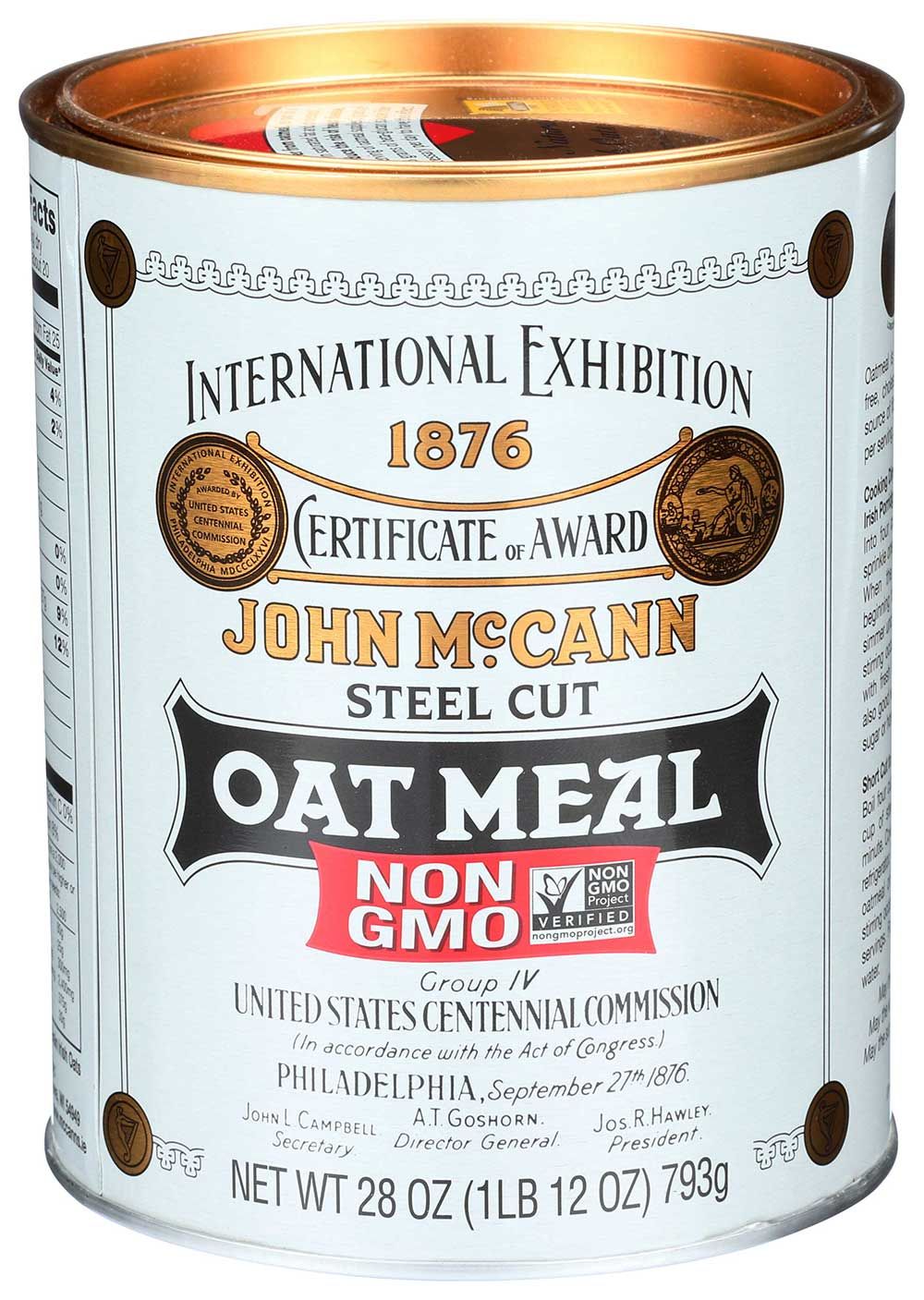 Mccann's Steel Cut Irish Oatmeal Tin, 28 Ounce -- 12 Per Case