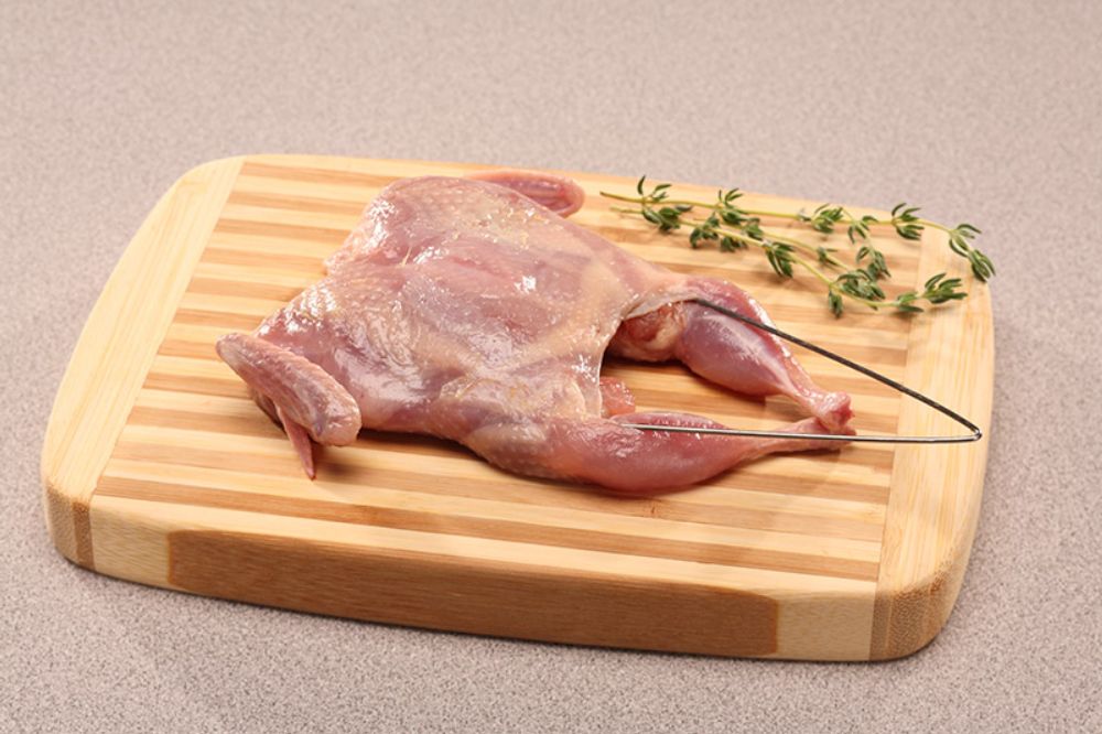 Manchester Farms Semi Boneless Quail, 3-4 Ounce -- 24 Per Case