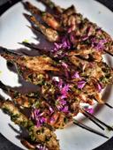 Manchester Farms European Style Semi Boneless Marinated Wingless Quail Halves, 20 Ounce -- 6 per case.