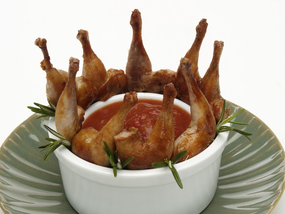Manchester Farms Marinated Quail Leg -- 300 Per Case
