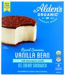 Aldens Organic Vanilla Bean Ice Cream Sandwich, 14 Fluid Ounce -- 12 per case